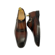 Metire Classic Leather Monk Strap Shoes For Male